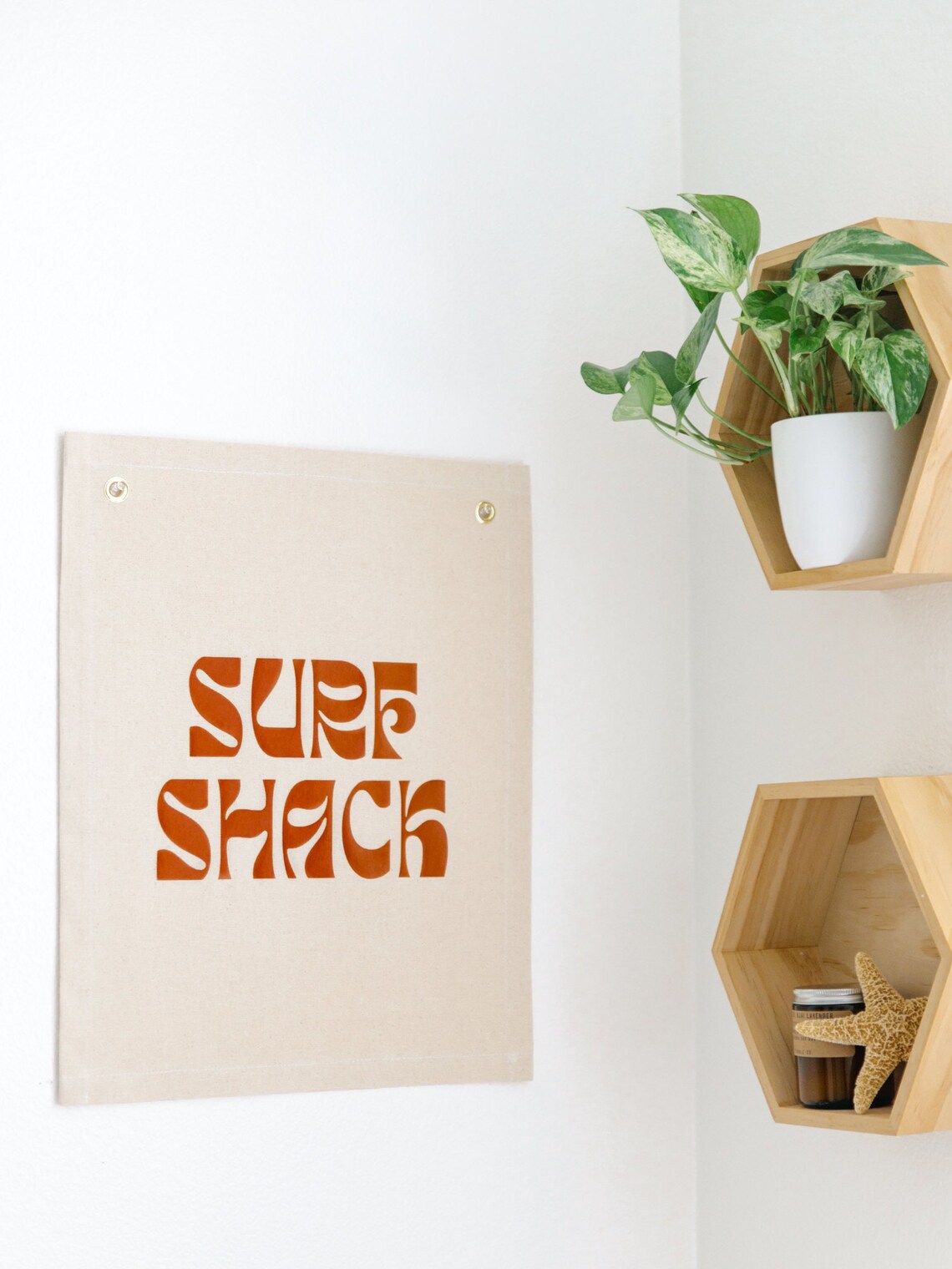 Surf Shack Banner Pennant, Coastal Nursery Decor - Image 2