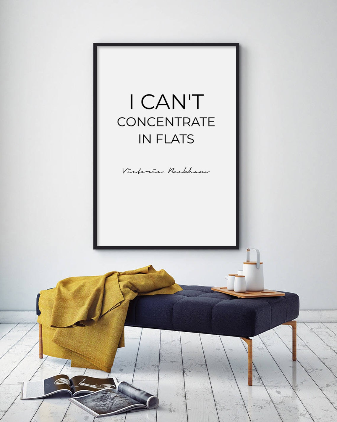 I Cant Concentrate In Flats Fashion Quote Print Fashion Decor Fashion Wall Art Fashion Brand Salon Decor Fashion Poster Files - Image 3