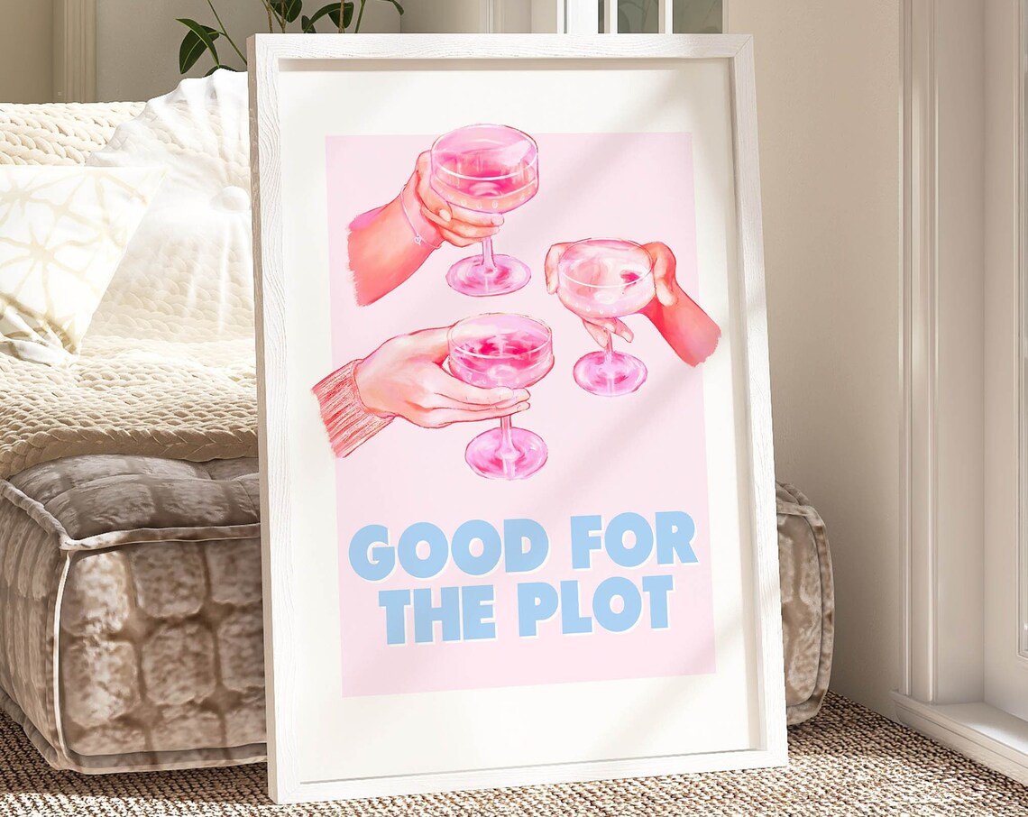 Good For The Plot Y2K Bar Cart Art Print