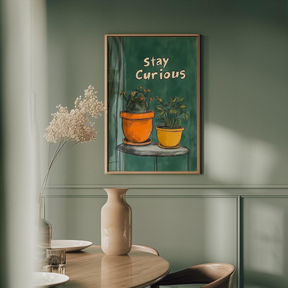 Stay Curious Typography, Motivational Wall Decor - Image 4
