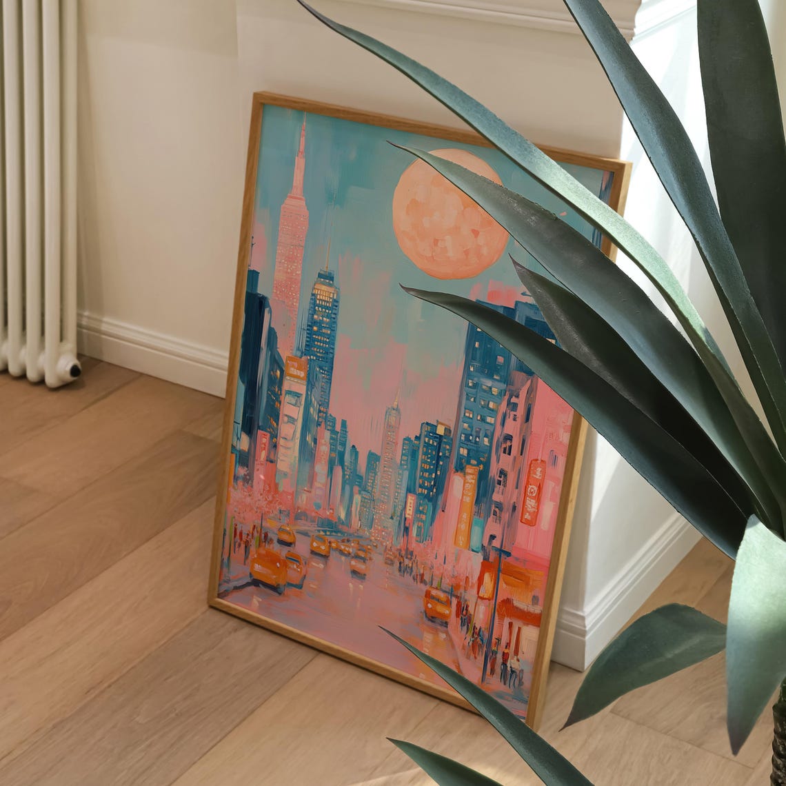 Pastel New York City Skyline, Whimsical Nursery Decor - Image 4