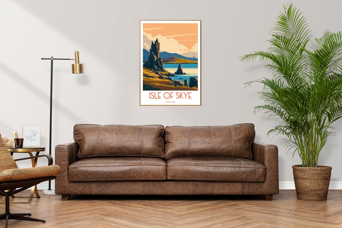 Isle Of Skye Travel Poster, Scotland Landscape Art Print - Image 3