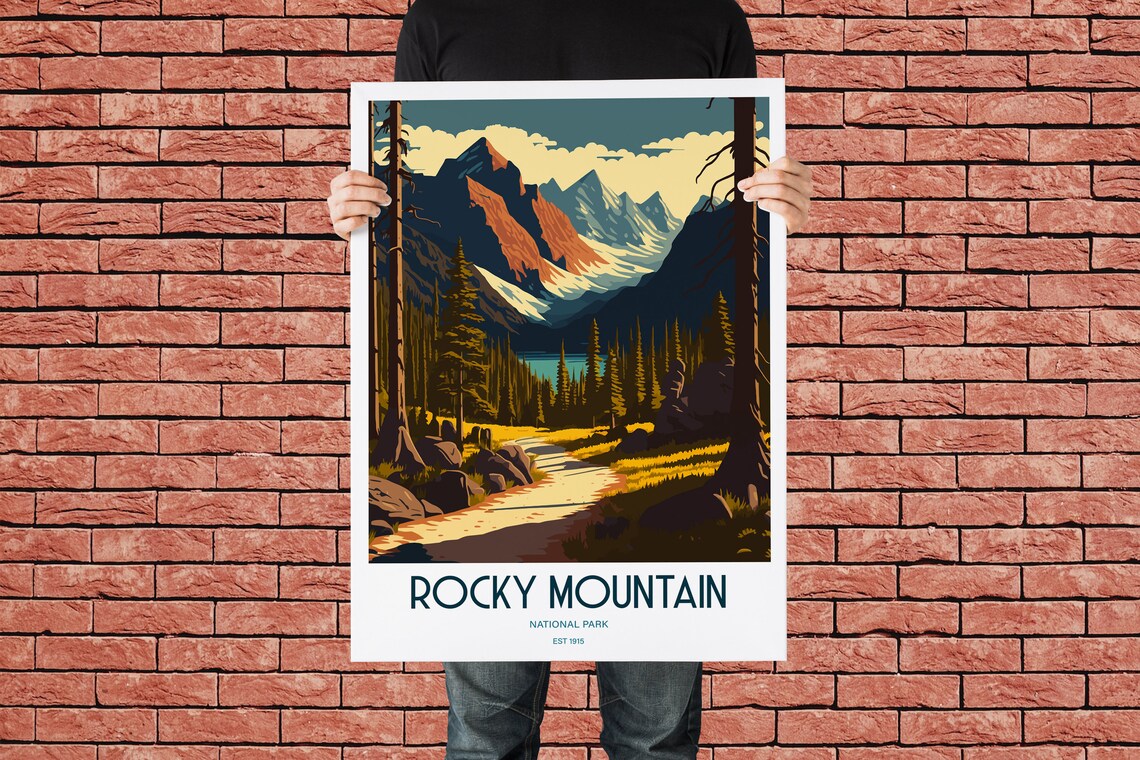 Rocky Mountain National Park Travel Poster, USA - Image 3