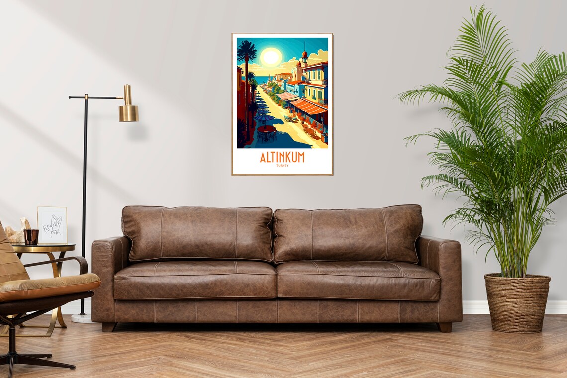 Altinkum Travel Print Wall Art Altinkum Turkey Wall Hanging Home Decoration Altinkum Turkey Gift Art Lovers Altinkum Poster Art Altinkum - Image 2