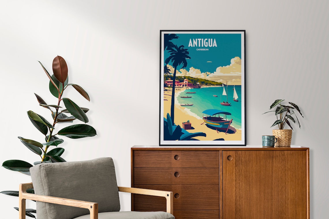 Antigua Scenery Travel Poster - Image 5