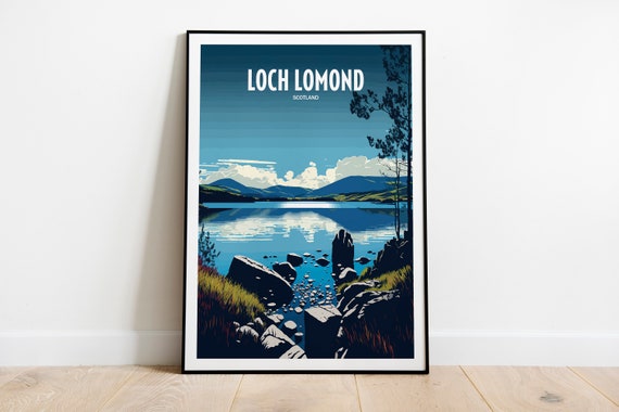 Loch Lomond Travel Art Scotland Travel Poster