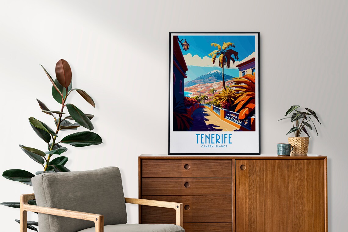 Tenerife Travel Print, Spain Home Decor Poster - Image 3