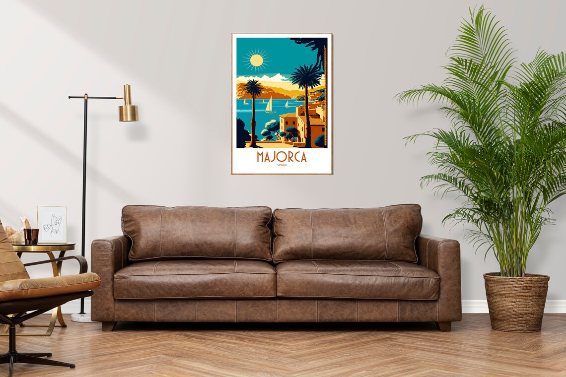 Majorca Spain Travel Poster, Home Wall Decor - Image 2