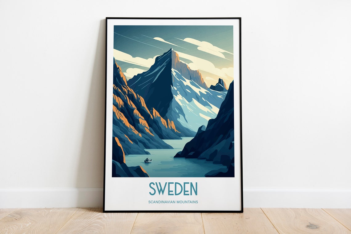 Sweden Travel Print Sweden Poster Sweden Print Sweden Travel Poster Sweden Wall Art Stockholm Poster Stockholm Print Swedish