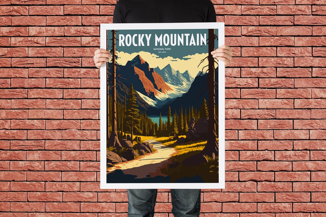 Rocky Mountain National Park Travel Poster, USA - Image 4