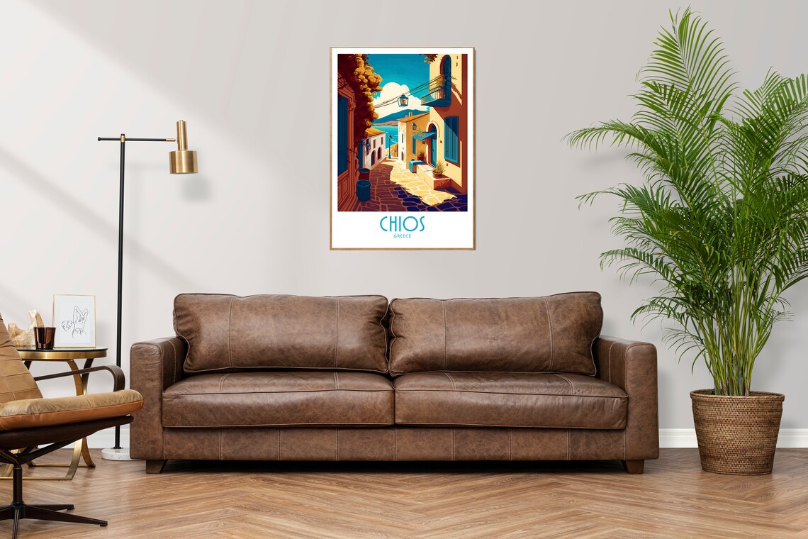 Chios Greece Travel Poster, Wall Decor Print - Image 2