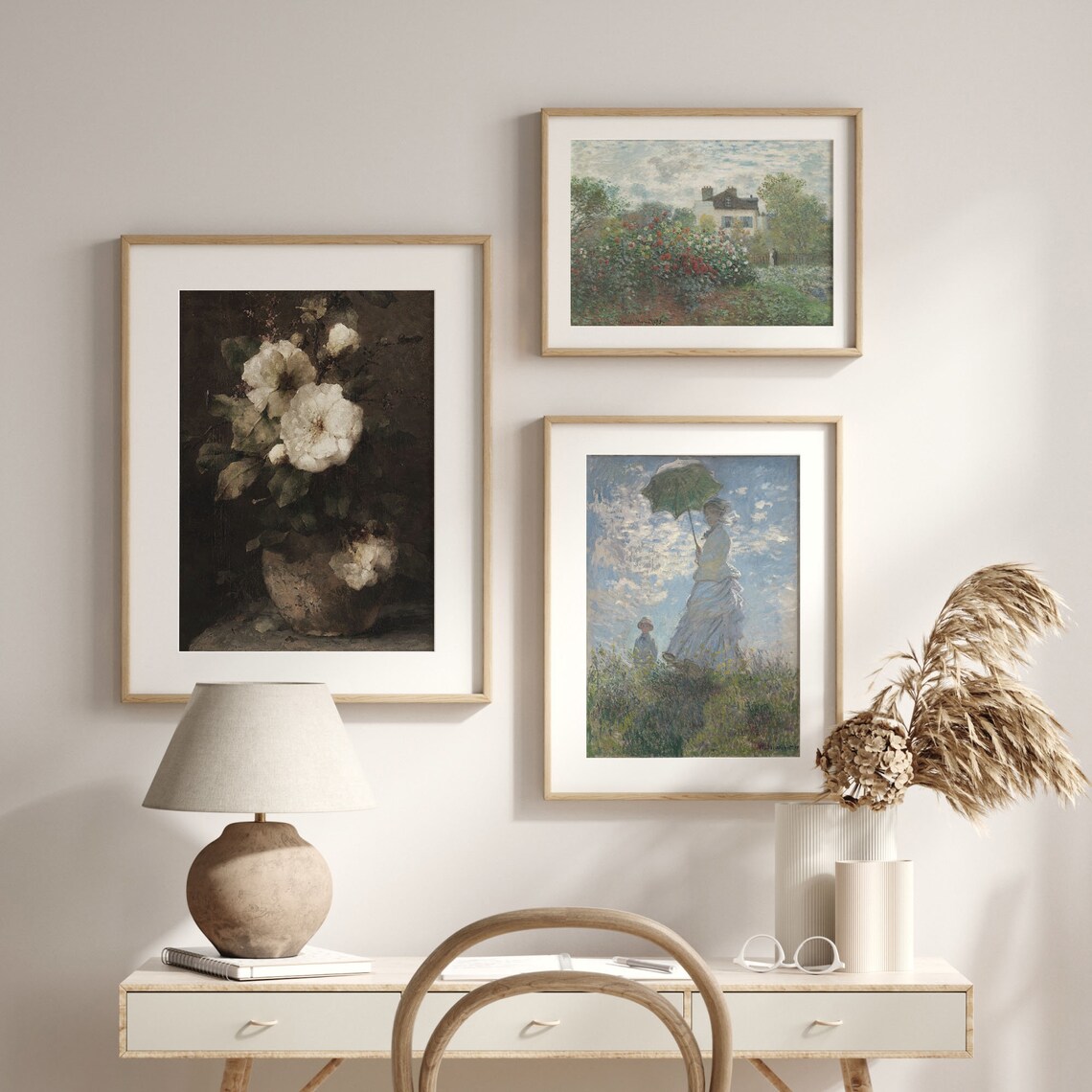 Moody Blooms Vintage Floral Poster, Botanical Art - Image 2