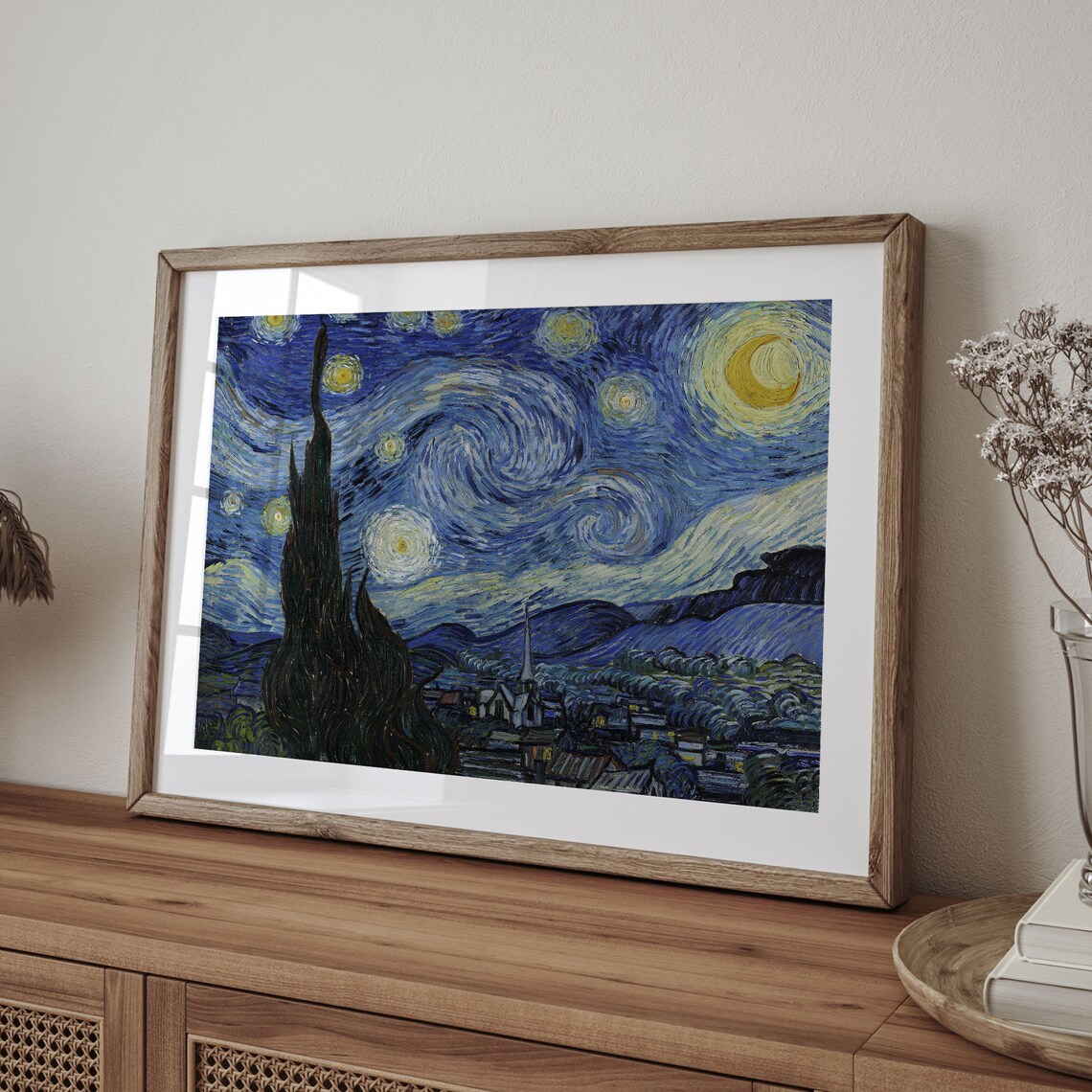 Vincent Van Gogh Starry Night Swirling Sky Classic Impressionist Poster - Image 4