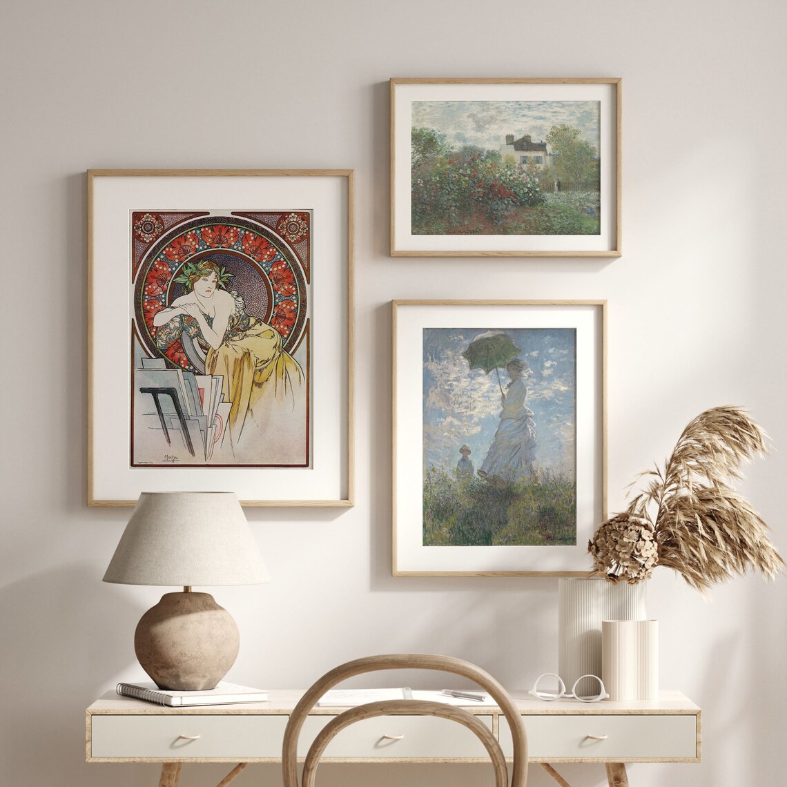 Alphonse Mucha Painting Allegory Woman with Poppies Art Poster - Image 2