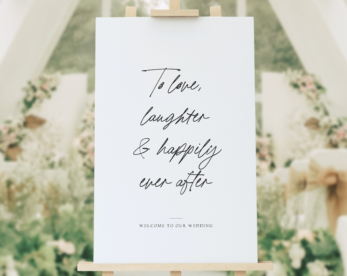 To Love, Laughter And Happily Ever After Wedding Art Print