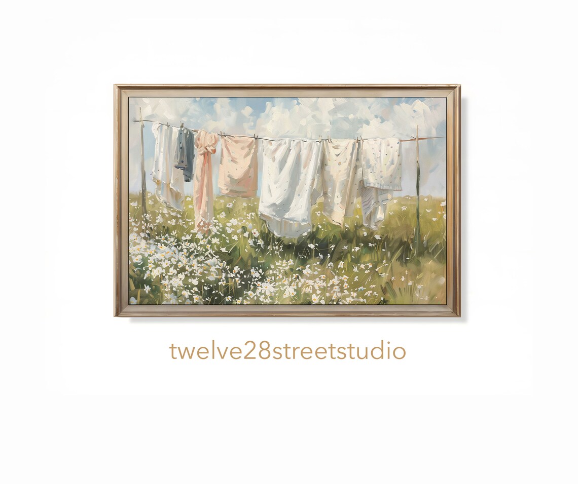 Laundry Room Vintage Farmhouse Wall Art Print