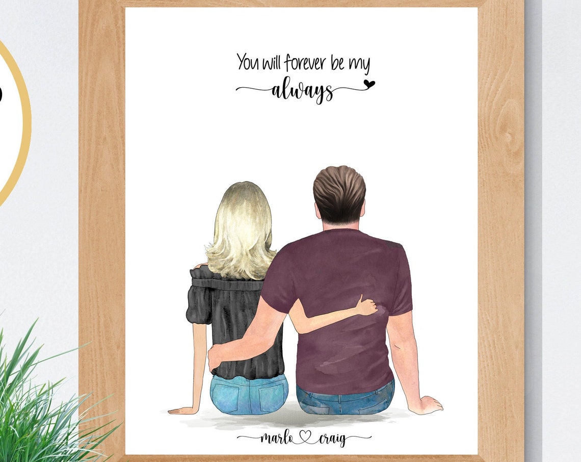 You Will Forever Be My Always Personalized Couple Love Poster
