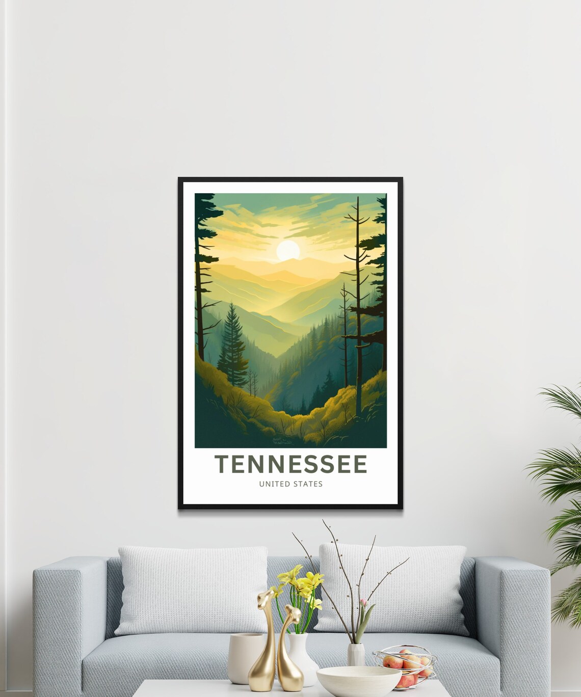 Tennessee United States Wall Art Poster - Image 3