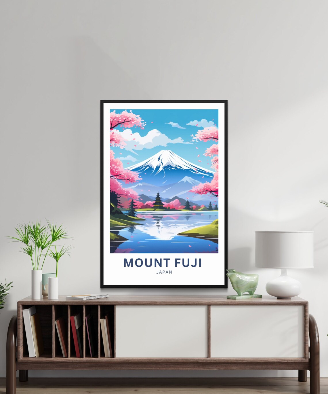Personalized Mount Fuji Travel Poster, Japan Wall Art - Image 2