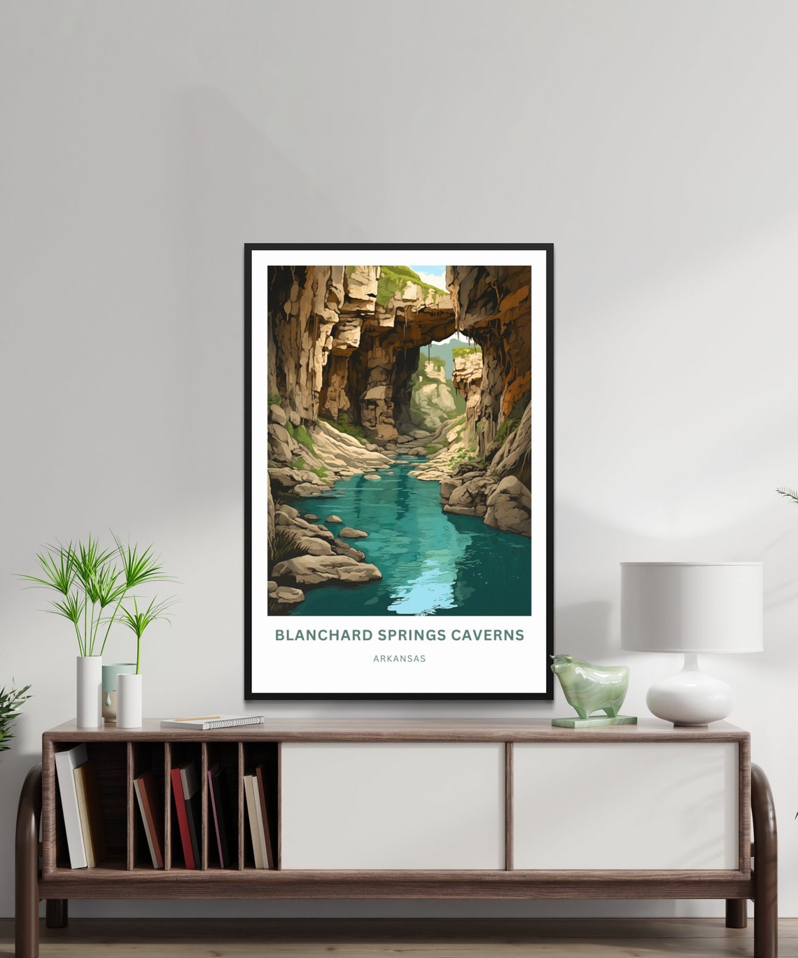 Personalized Blanchard Springs Caverns Arkansas River Arch Poster - Image 2