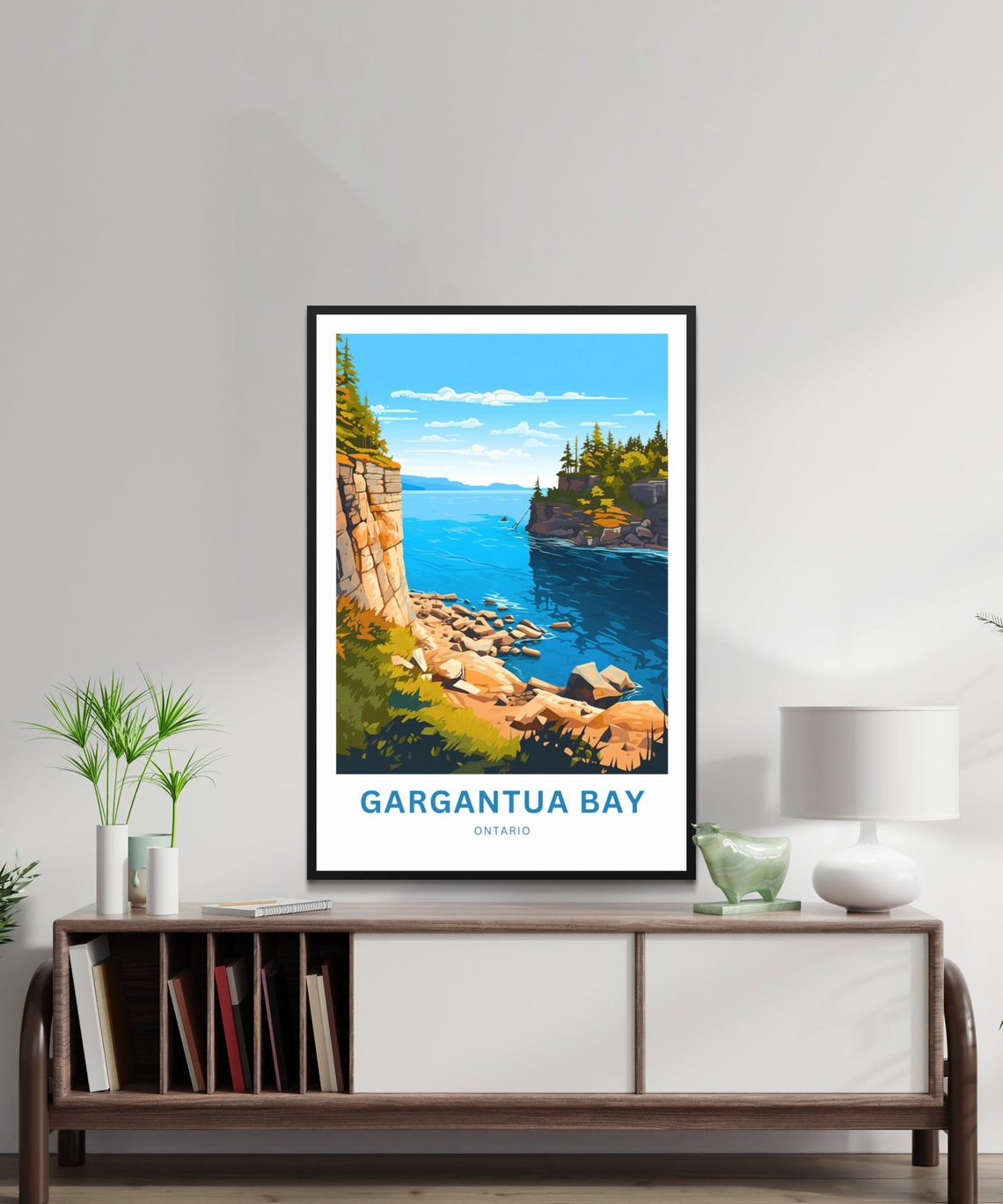 Personalized Gargantua Bay Rocky Headland Custom Vintage Travel Poster - Image 2
