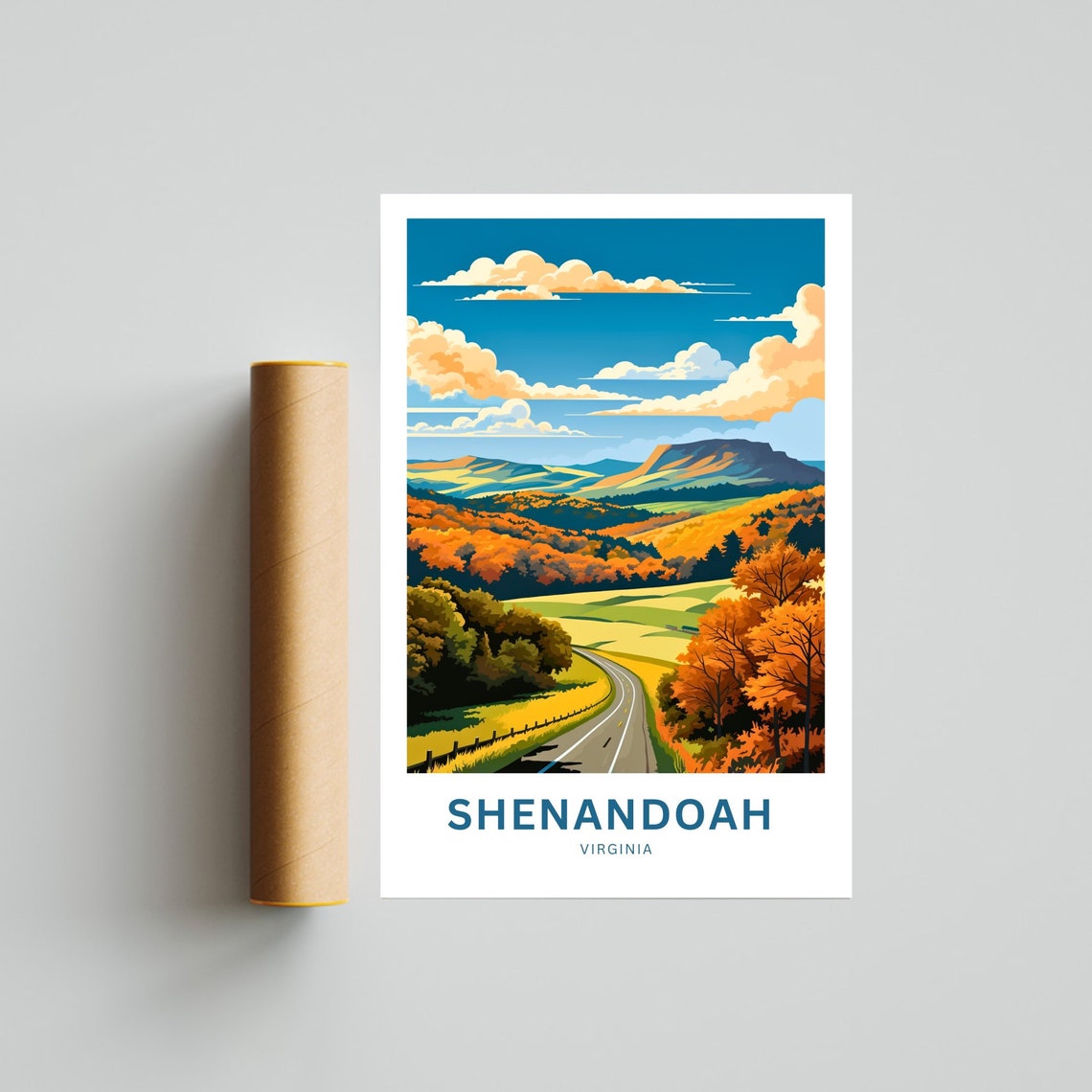 Shenandoah Virginia Autumn Blue Ridge Parkway Fall Road Poster - Image 4
