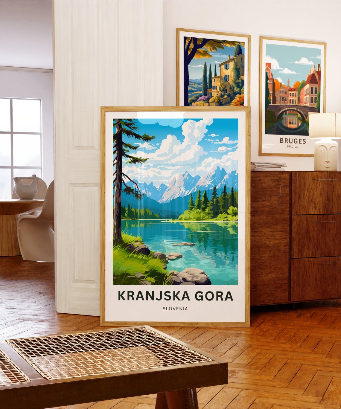 Kranjska Gora Slovenia Alpine Lake Mountain View Travel Poster - Image 5