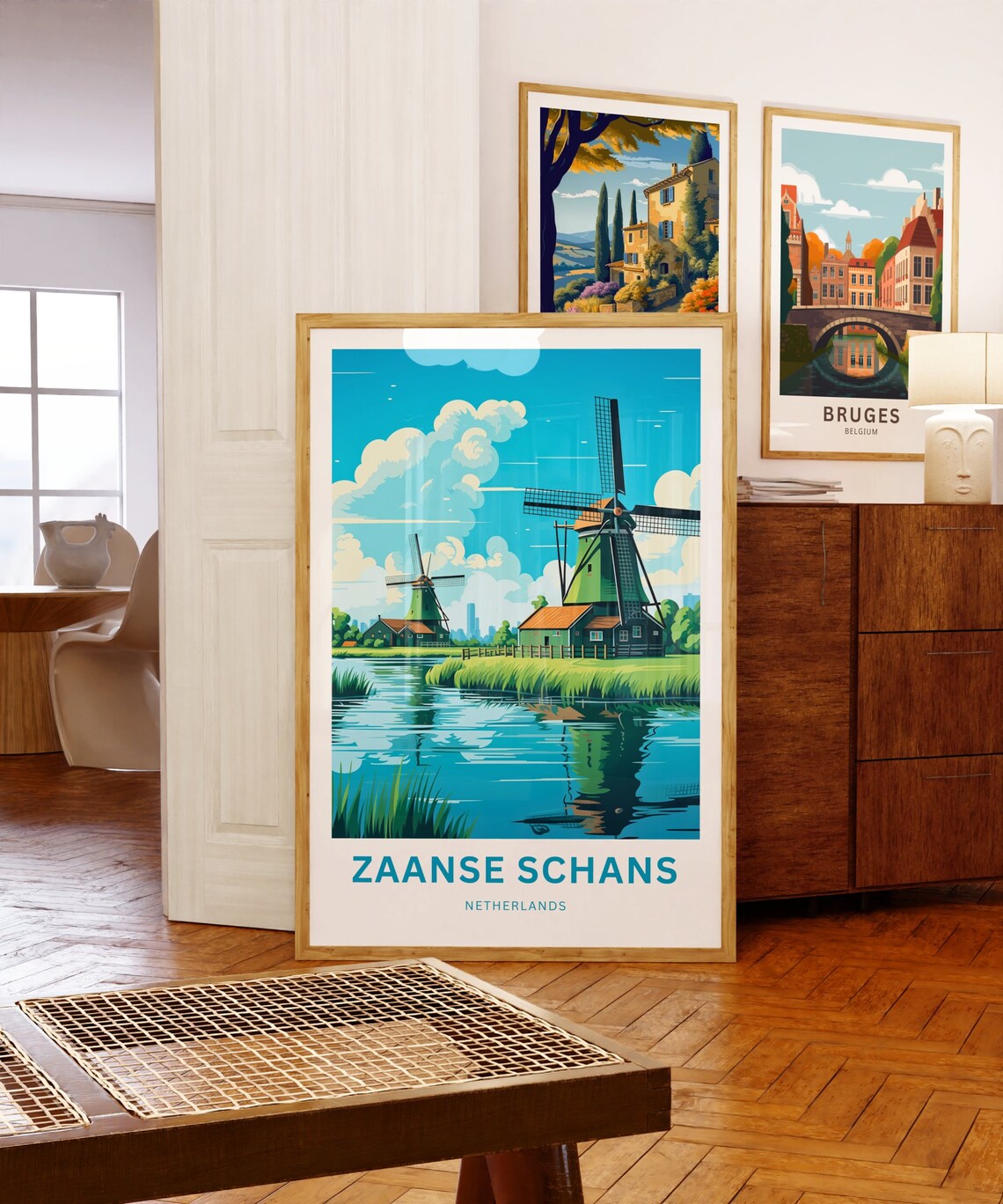 Zaanse Schans Travel Poster, Netherlands Wall Art - Image 5