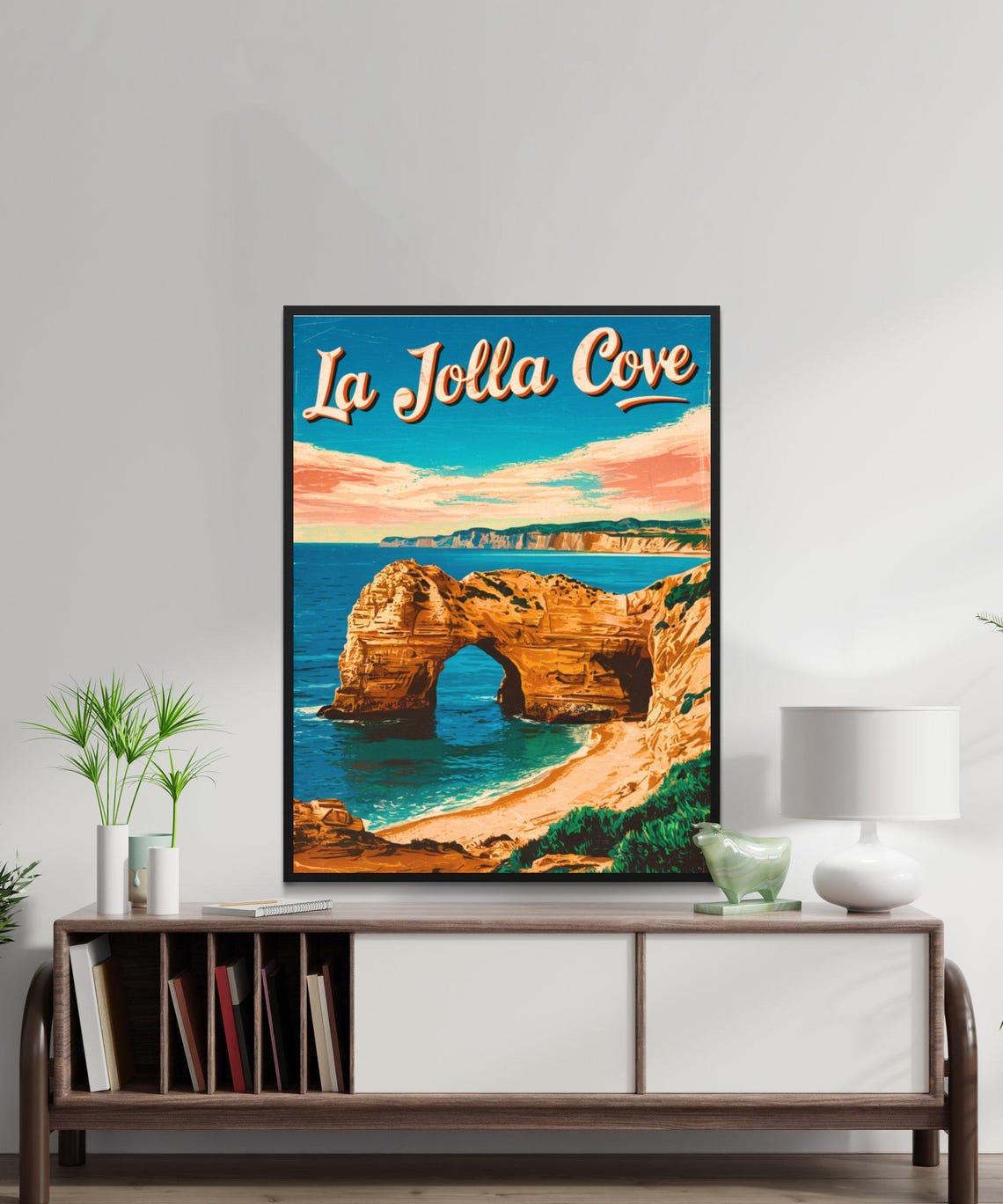 La Jolla Cove California Sea Arch Rock Formation Ocean Travel Poster - Image 2