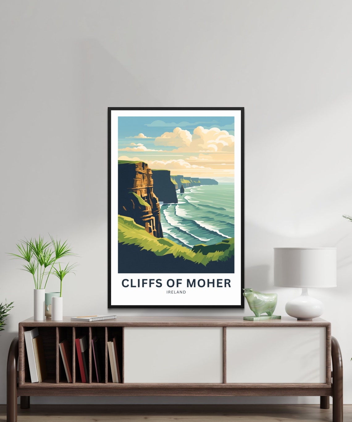 Cliffs Of Moher Ireland Personalized Dramatic Sea Cliffs Travel Poster - Image 2