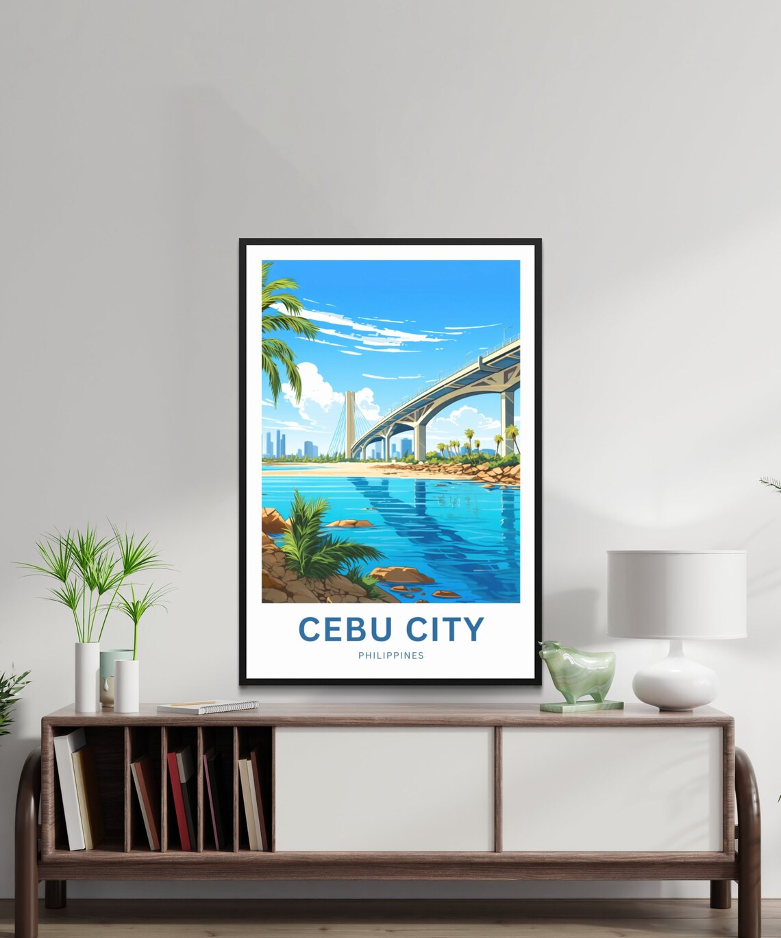 Cebu City Travel Poster, Philippines City Art - Image 2