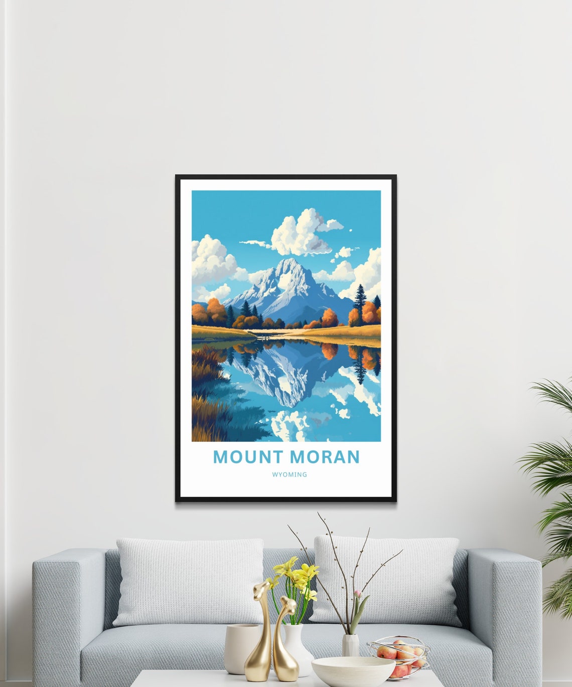 Dientes Circuit Chile Wildflower Meadow Lake Alpine Peaks Art Poster - Image 3