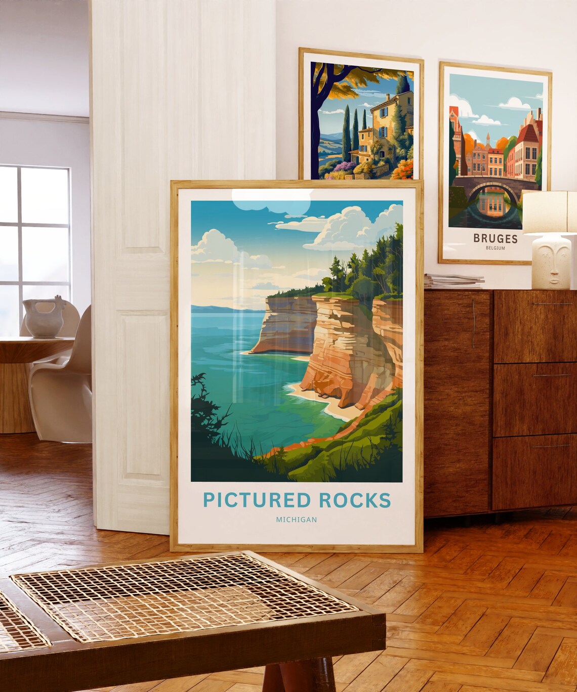 Pictured Rocks Michigan Gift Wall Art Print - Image 5