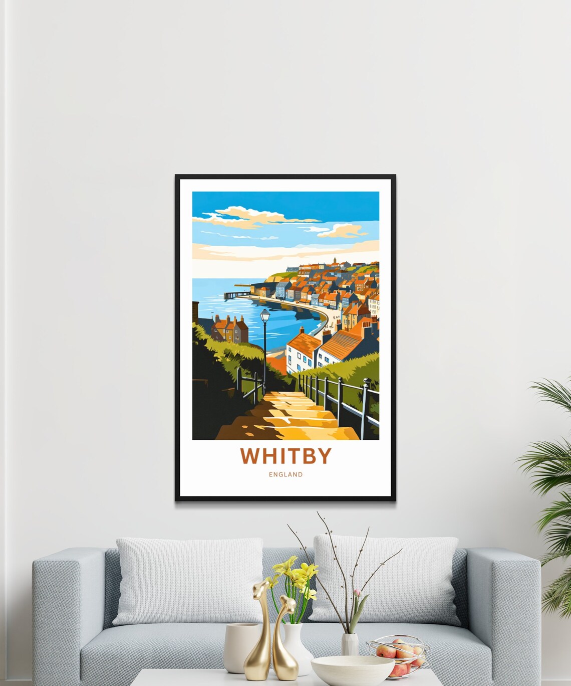 Whitby Travel Poster, England Place Print - Image 3