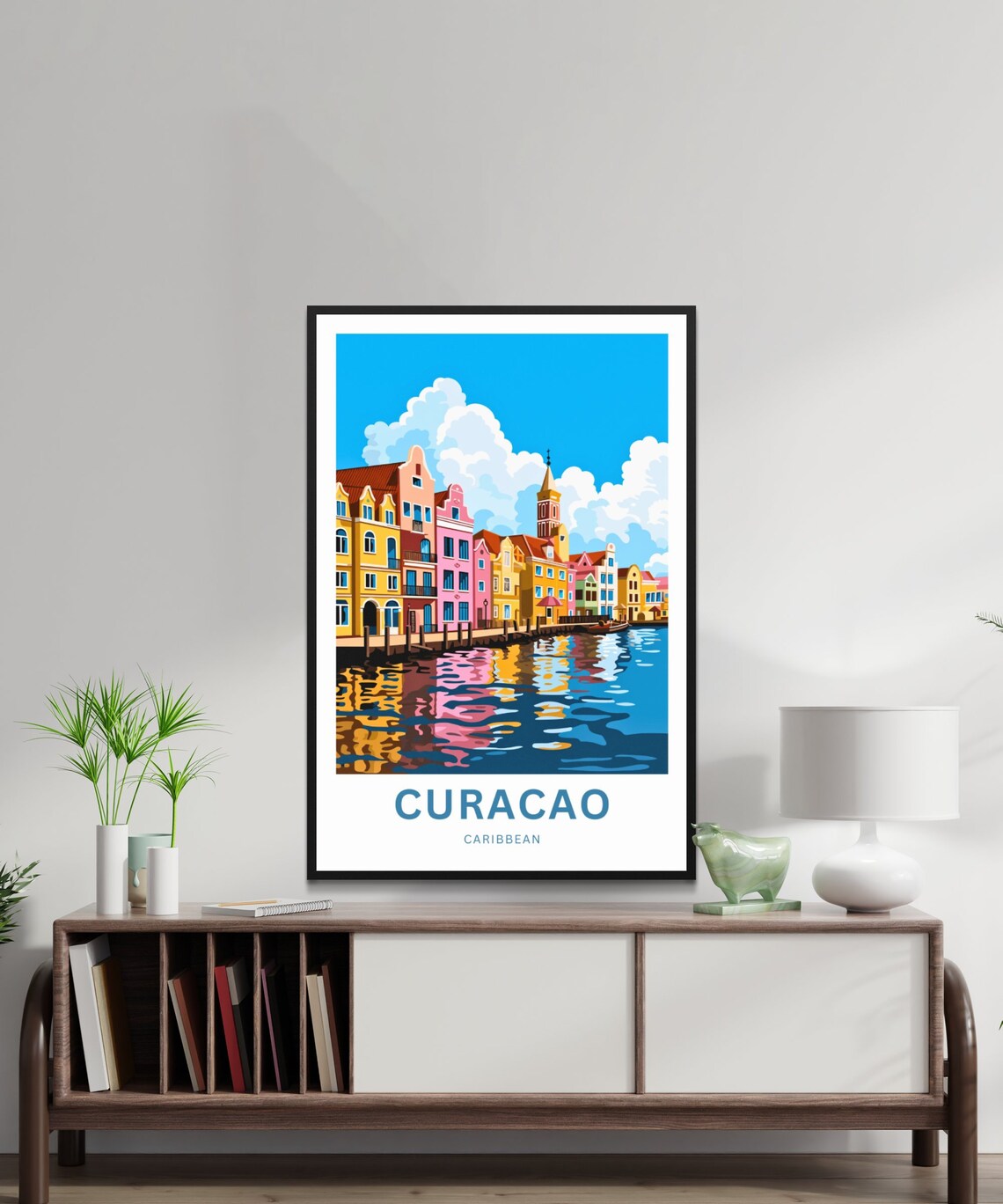 Curacao Travel Poster, Caribbean Wall Art Print - Image 2