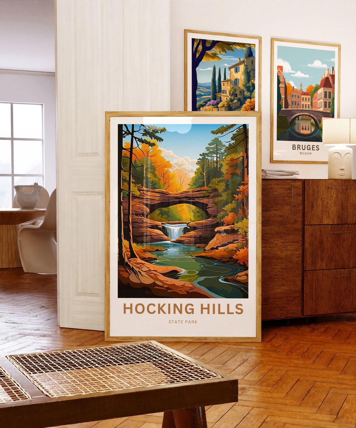 Personalized Hocking Hills Travel Poster, Ohio - Image 5