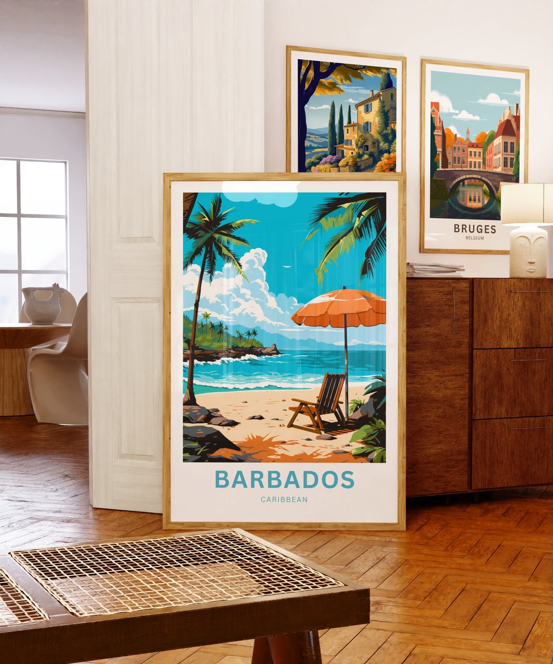Barbados Travel Print Barbados Poster Caribbean Wall Art Framed Present Gift Caribbean Present - Image 5