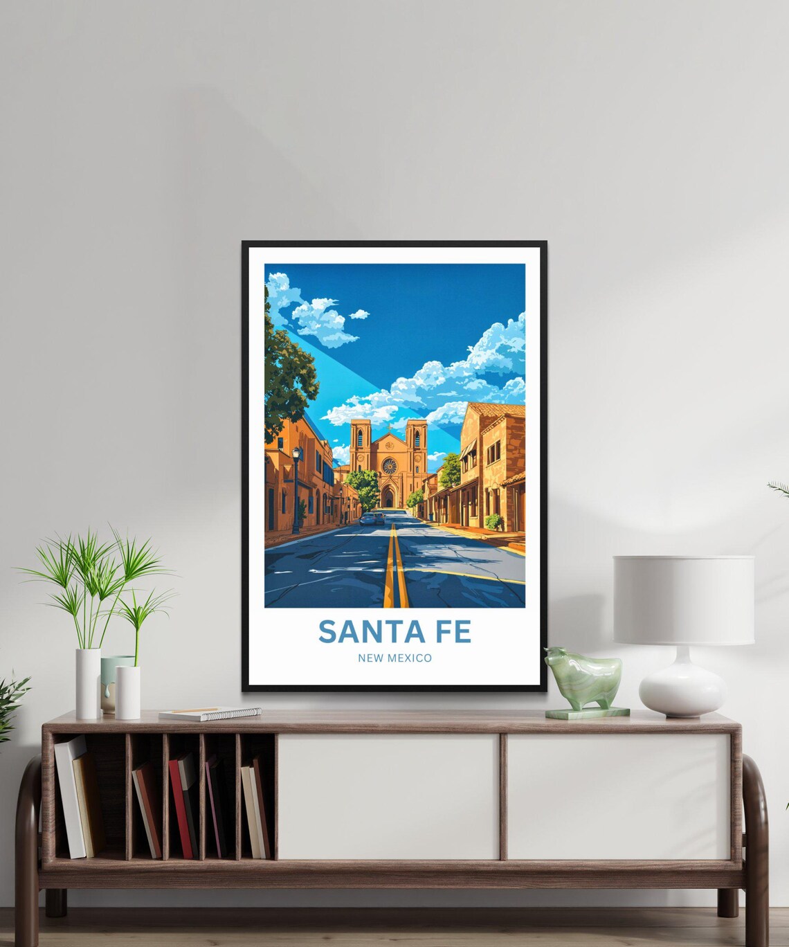 Santa Fe Travel Print New Mexico Wall Art Print - Image 3
