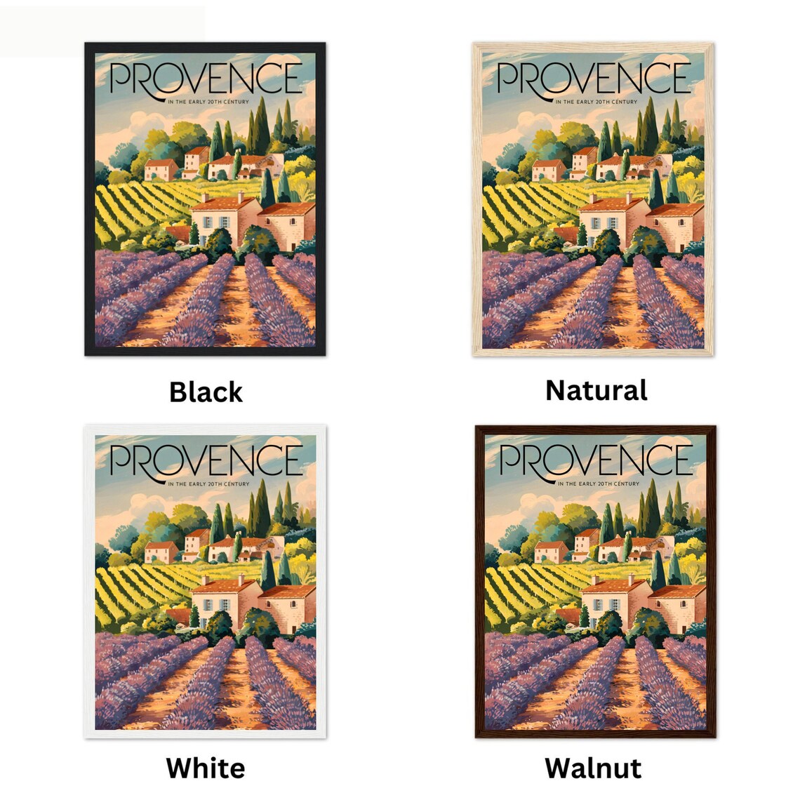 Provence in the Early 20th Century Lavender Farmhouse Poster - Image 2