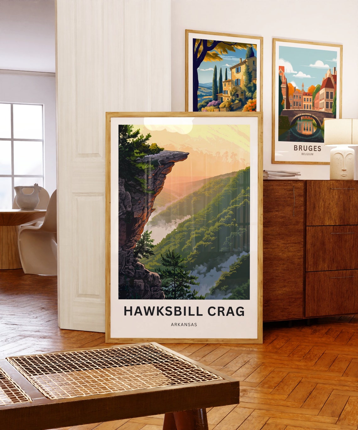 Hawksbill Crag Arkansas Sunrise Rocky Overlook Travel Poster - Image 5