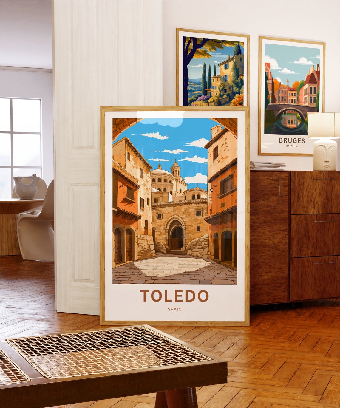 Personalized Toledo Spain Old Town Street Cathedral Custom Poster - Image 3