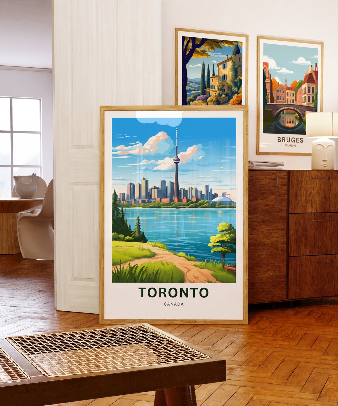 Toronto Canada CN Tower Skyline Waterfront Custom Travel Poster - Image 5