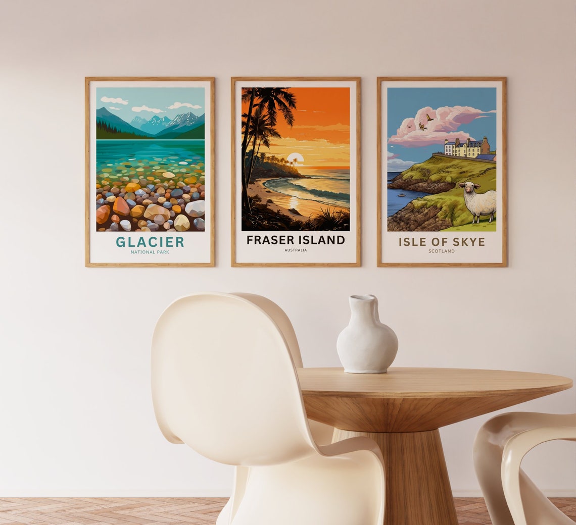 Fraser Island Australia Breathtaking Sunset Over The Ocean Poster - Image 3