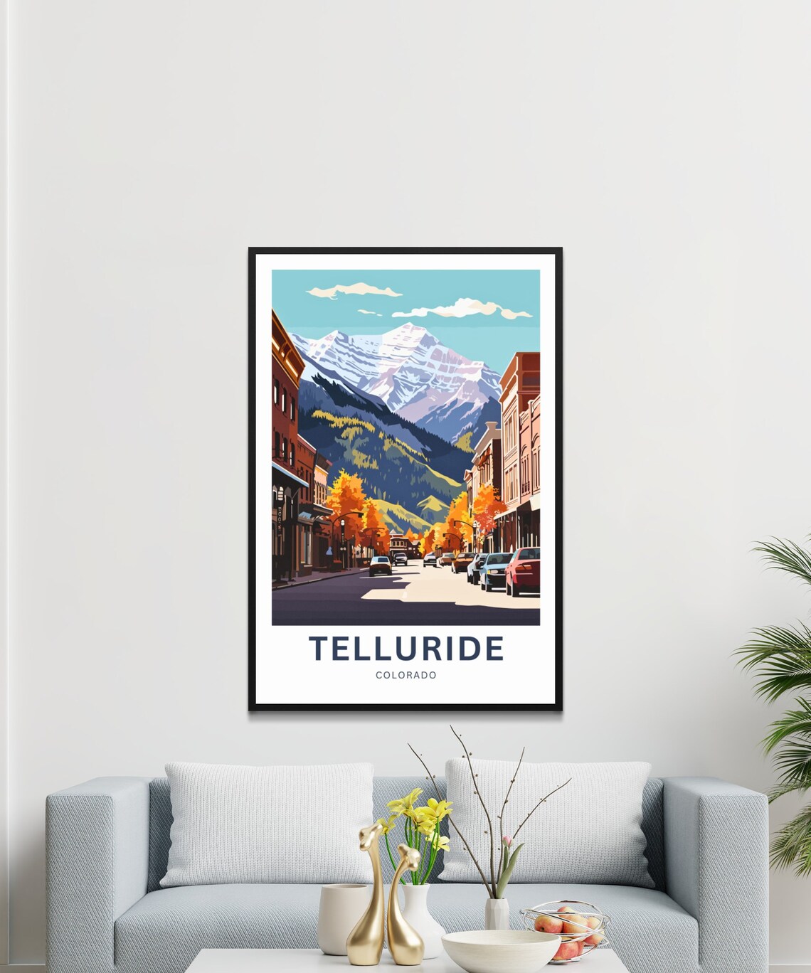 Telluride Colorado Main Street Autumn Aspen Peaks Travel Poster - Image 3