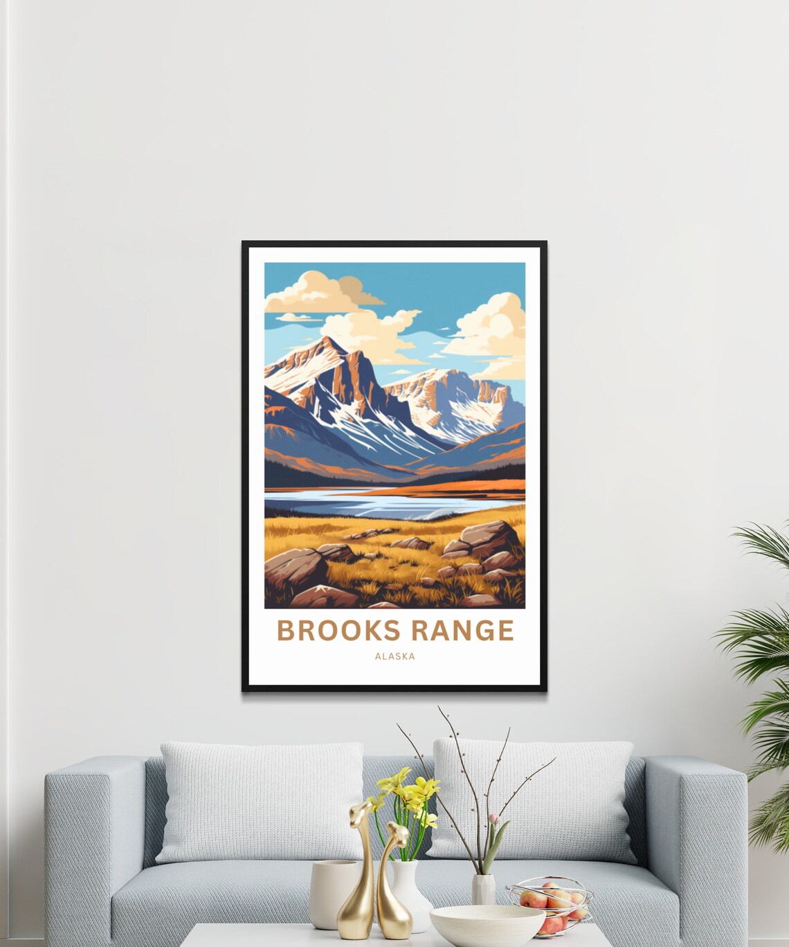 Brooks Range River Travel Poster, Alaska Landscape - Image 3