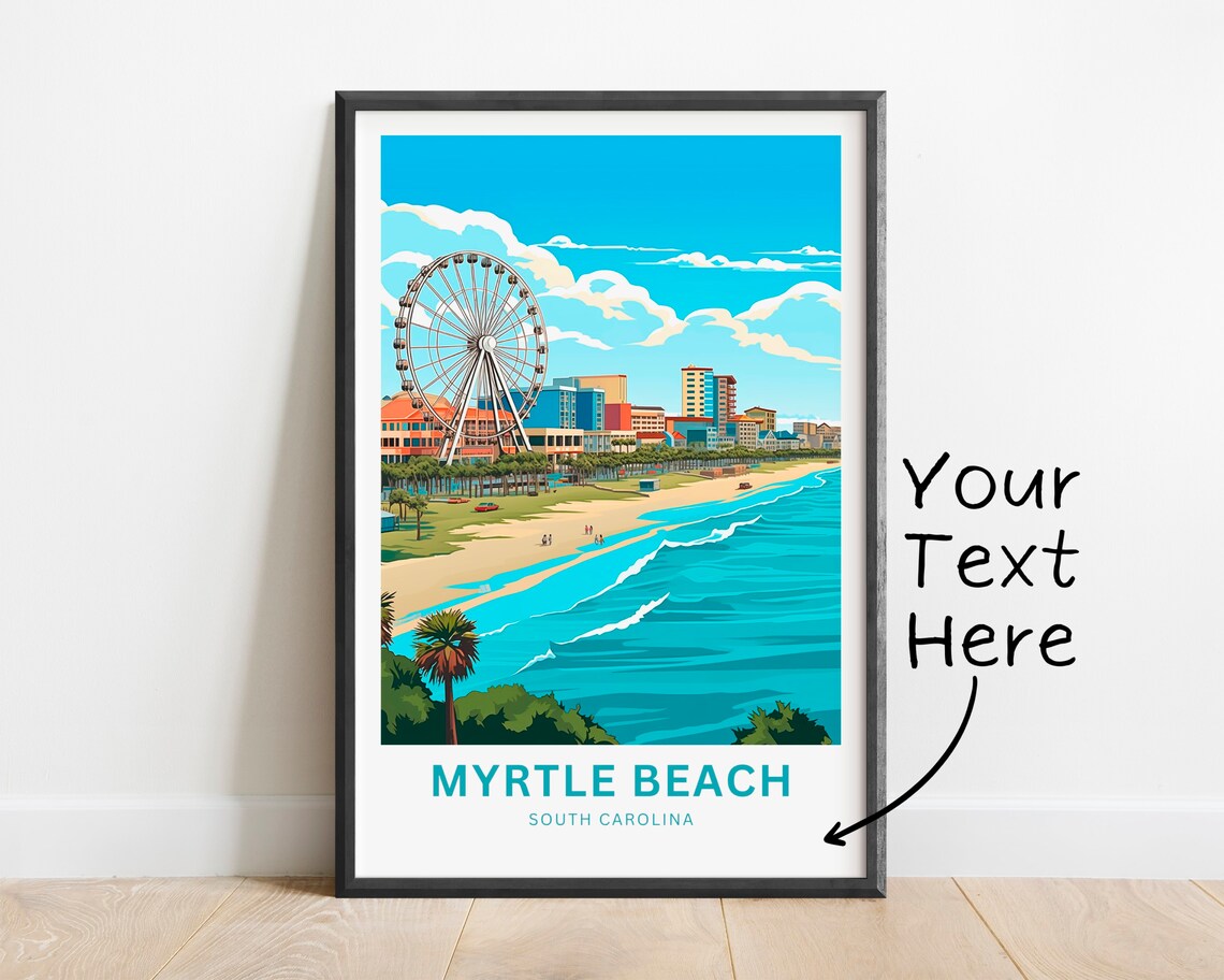 Myrtle Beach South Carolina Present Gift Poster - Image 2