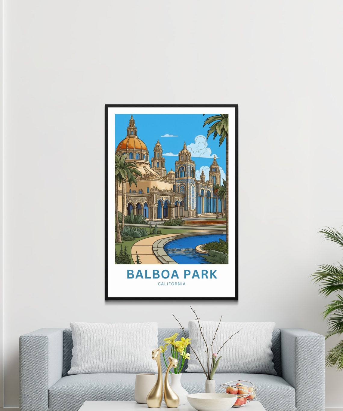 Balboa Park California Botanical Building Dome Garden Travel Poster - Image 3