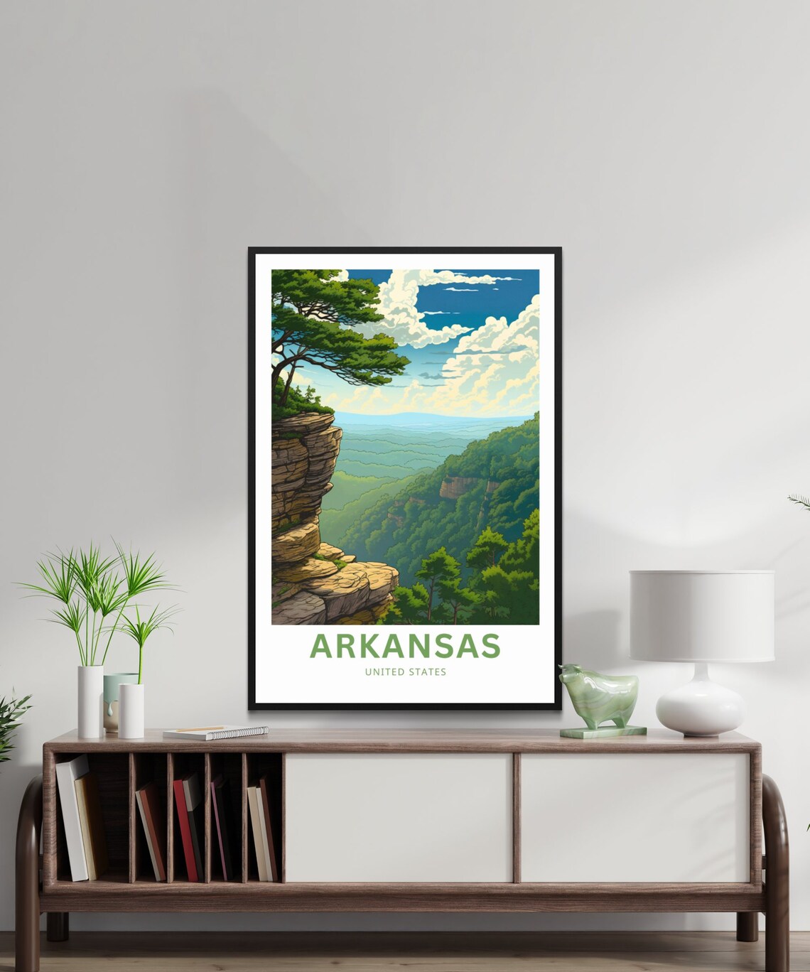 Arkansas United States Present Travel Poster - Image 2