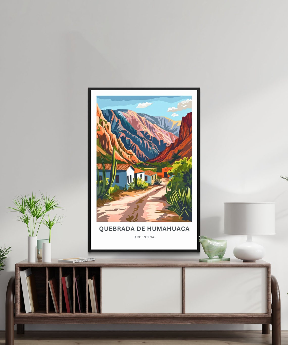 Quebrada de Humahuaca Argentina Colorful Mountains Village Poster - Image 2