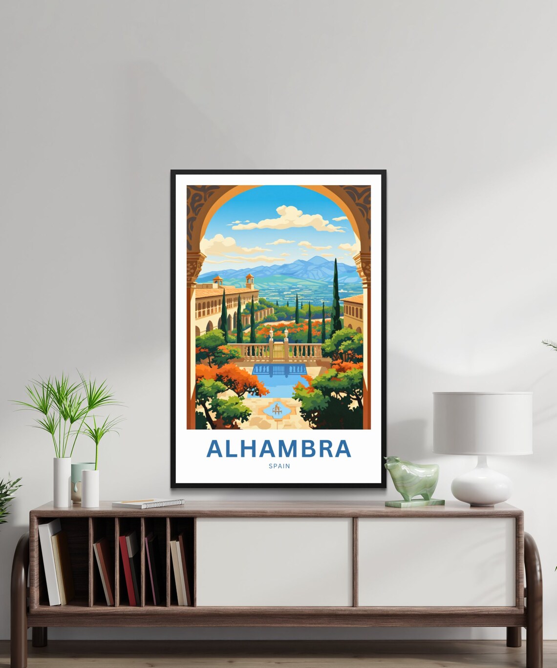 Alhambra Travel Poster, Spain Wall Art Print - Image 2